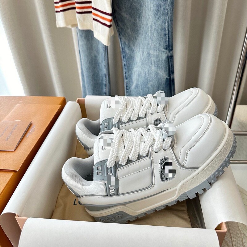 Guangzhou Cross-Border Top-Tier Sneakers with Chips, Lv-Style Chubby Series Trainers, Bread Shoes, Couple's Model Guangzhou Cross-Border Top-Tier Sneakers with Chips, Lv-Style Chubby Series Trainers, Bread Shoes, Couple's Model