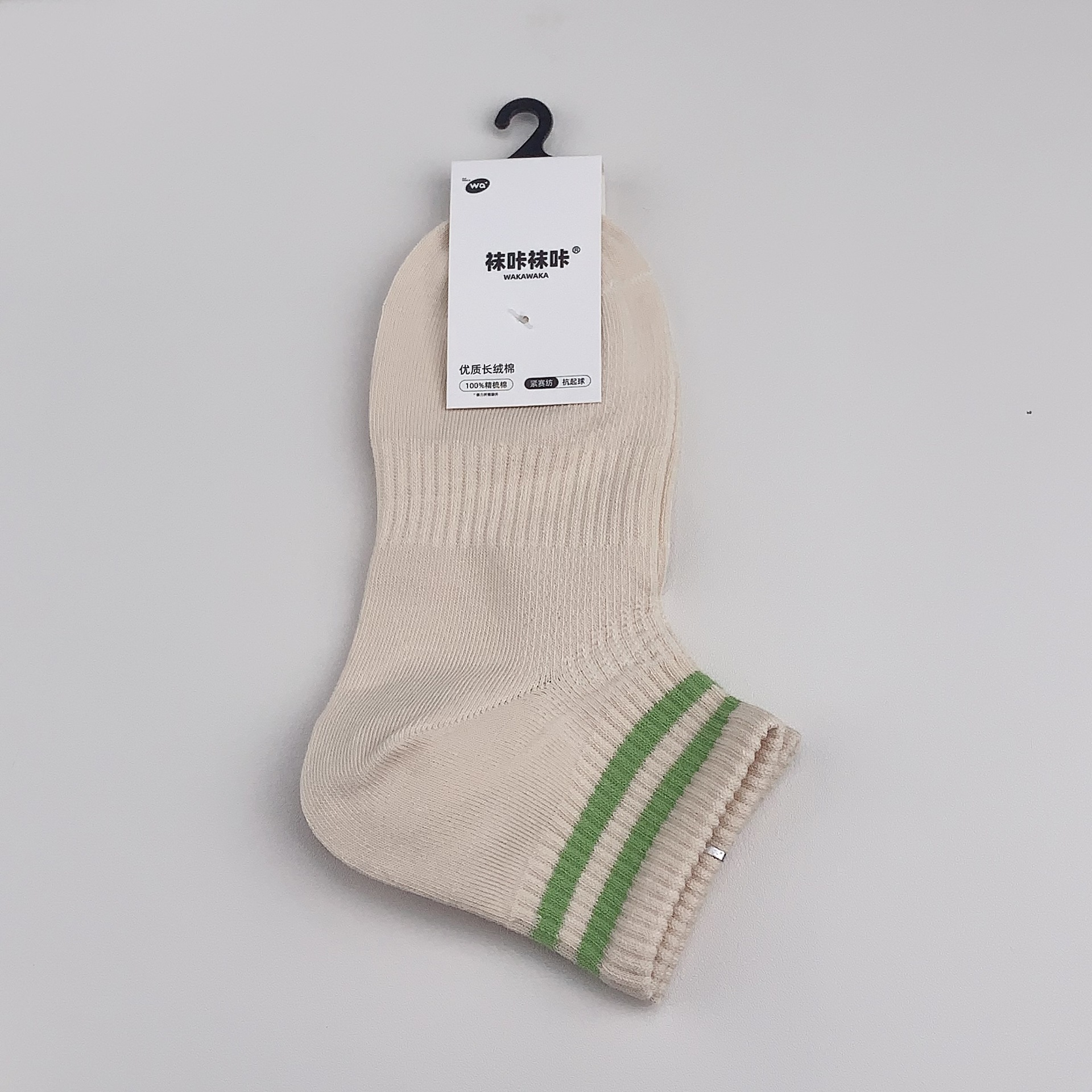 90 ° 直角の靴下の女性の夏の薄いタイプのソックスのストライプは低いです。