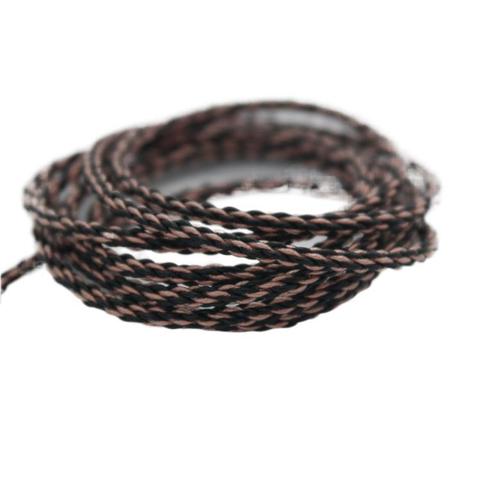 Factory direct sales new 6N copper silver-plated wire 8-strand DIY headphone cable 3.0MM wire diameter cross-border best-selling product