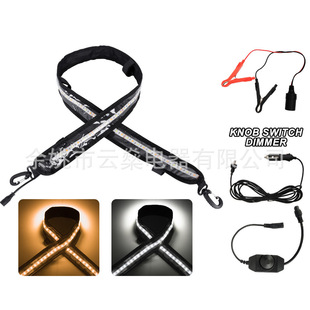 Wholesale Outdoor Camping Velcro Light with White Yellow 5050 Light Strip Car Side Tent LED Light Strip suit
