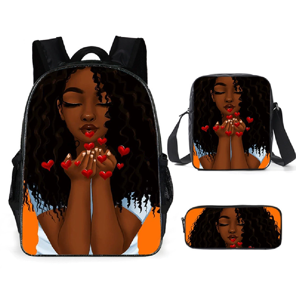 Cartoon children's capacious backpack, school bag, set, direct factory sales, 3 piece set