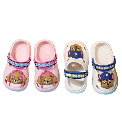 儿童拖鞋夏季男童幼儿小孩室内防滑洞洞鞋家用包头女孩宝宝凉拖鞋