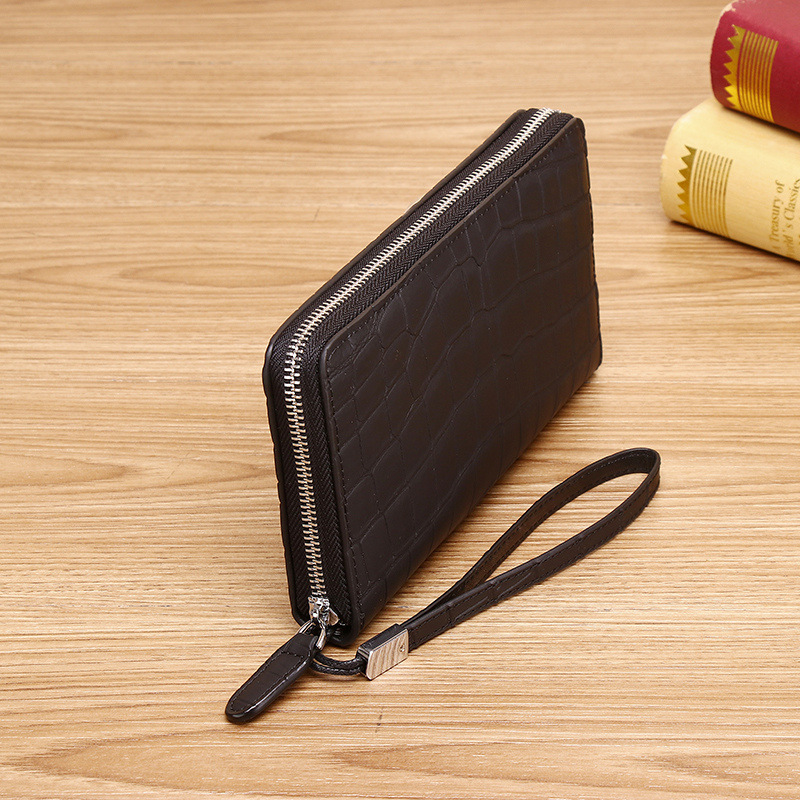Premium Herren Clutch Aus Echtem Krokodil-leder Mit Handschlaufe_voghion.com