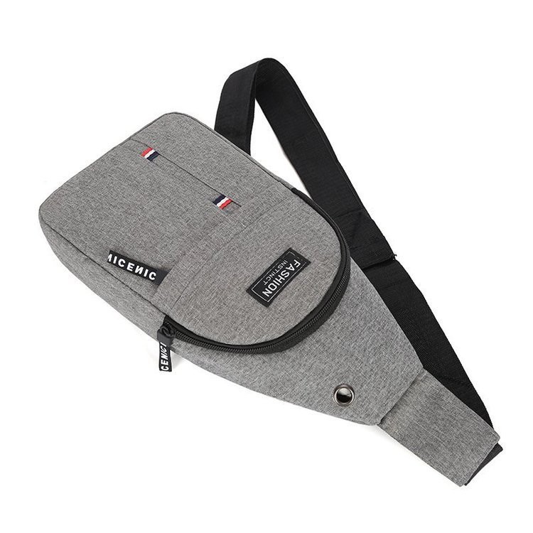 Bolso de pecho de comercio exterior para hombres 2024 nuevo ocio coreano bolso deportivo de tela Oxford bolso de hombro mochila de lona moda