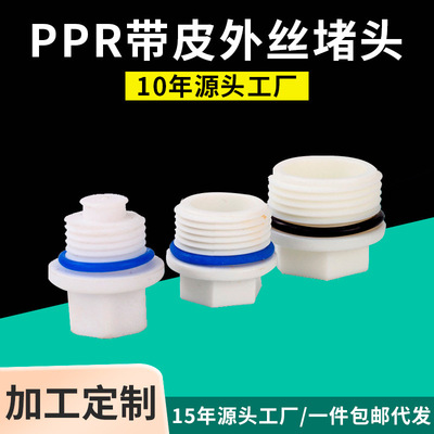 Asia Chang PPR Water supply series PPR Aprons Outside the wire Plug 4 Aprons Plug Clogging plug