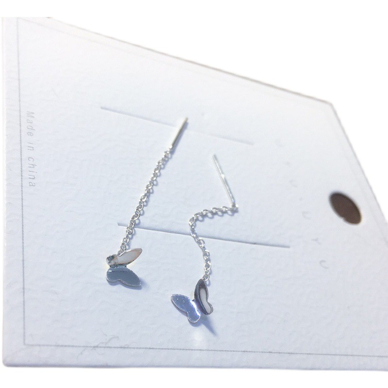 Pendientes de mariposa de plata esterlina 925 2022 nuevos pendientes de moda pendientes de verano pendientes de nicho joyería femenina