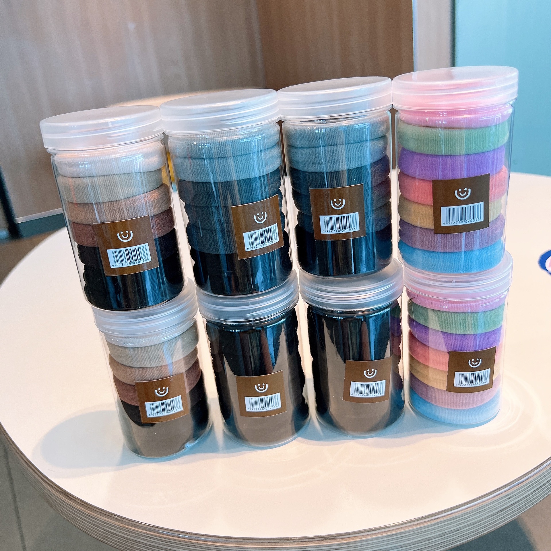 連鎖訂單款精品高質量彈力加粗加寬發繩頭扎皮套發量多無壓力皮筋