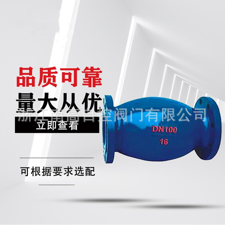 南高阀门 HQ44X球形止回阀 不锈钢立式法兰无磨损耐高温