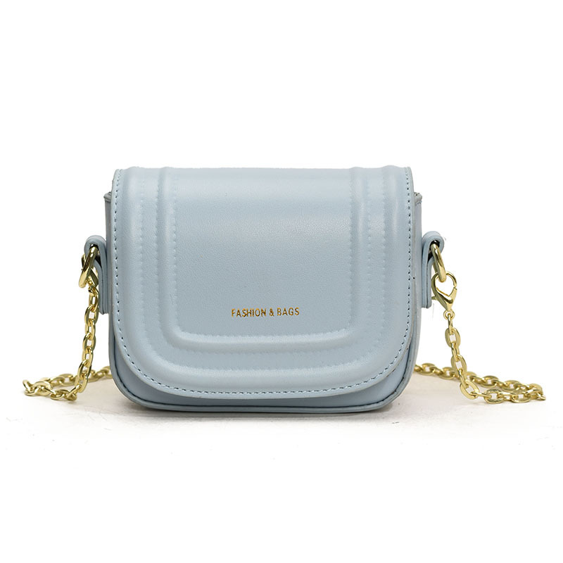 Bolsa de hombro de la cadena de moda coreana para niñas de color sólido mini mochila para bebés 2025 nuevo bolso para niños de comercio exterior