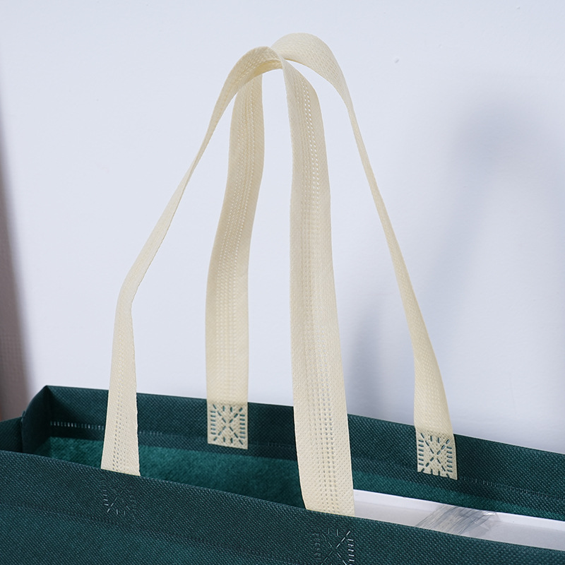 Bolsa de tela no tejida con logotipo impreso bolsa de compras de ropa de protección ambiental bolsa de publicidad corporativa tridimensional