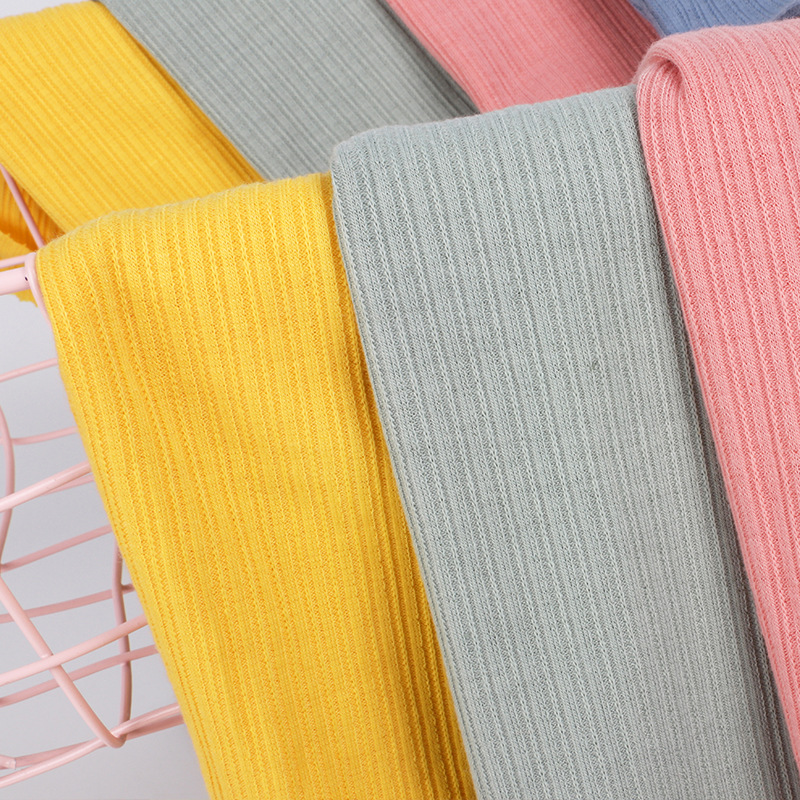 麦穗罗纹针织面料 春夏款涤纶氨纶布料 女装上衣打底衫针织料现货