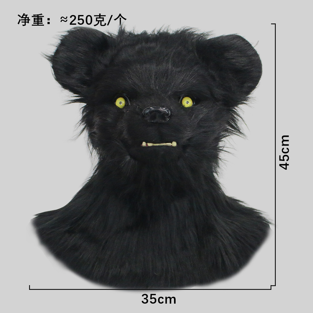 Puede abrir la boca, divertida serie de sombreros de animales, mascarada, máscara de mordida de boca, accesorios de actuación de fiesta de Halloween