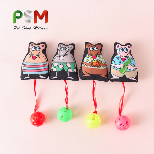 PSM Pet Supplies Mouse Bell Cat Toy Funny Cat Training Cat Toy Factory Direct Sales Quick Release