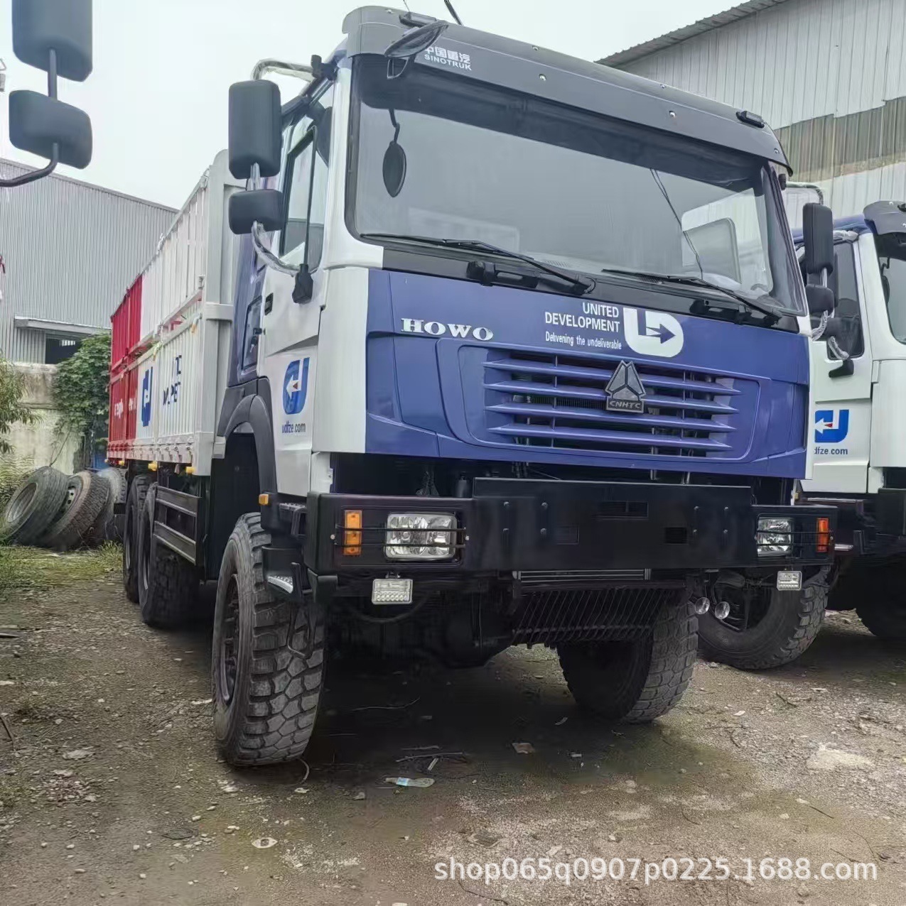 Cross-Border Sales of Sinotruk Howo 371 Horsepower 6-Wheel Drive Dump Truck 6X6 Dump Truck Exported to Africa