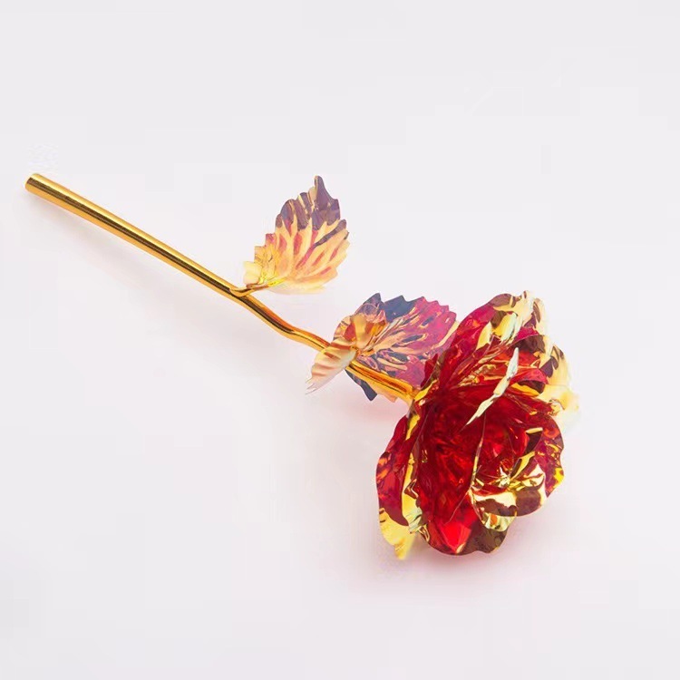 厂家批发 金箔玫瑰花礼盒彩金玫瑰套装情人节玫瑰花|undefined