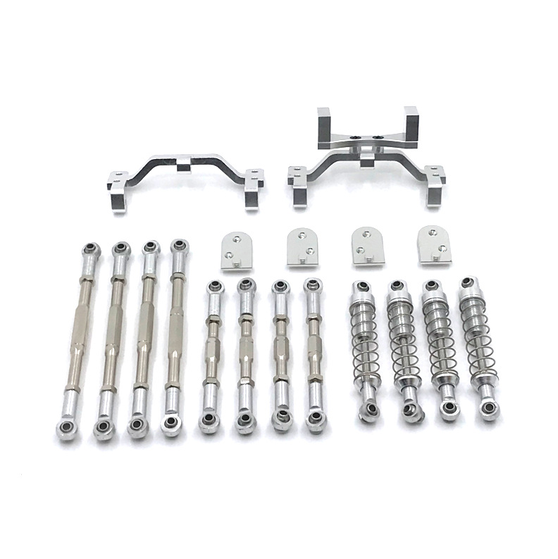 Naughty Dragon 1/16 C34 C44 accesorios de actualización y modificación de metal del coche de control remoto barra de tracción del amortiguador barra de tracción del asiento