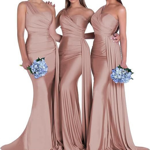 Cross-border photo clothing Amazon AliExpress foreign trade bridesmaid clothing website hot-selling one-piece fishtail evening dress women