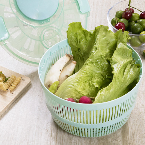 Simple vegetable salad dehydrator kitchen hand-cranked fruit and vegetable spinner creative fruit draining vegetable basin