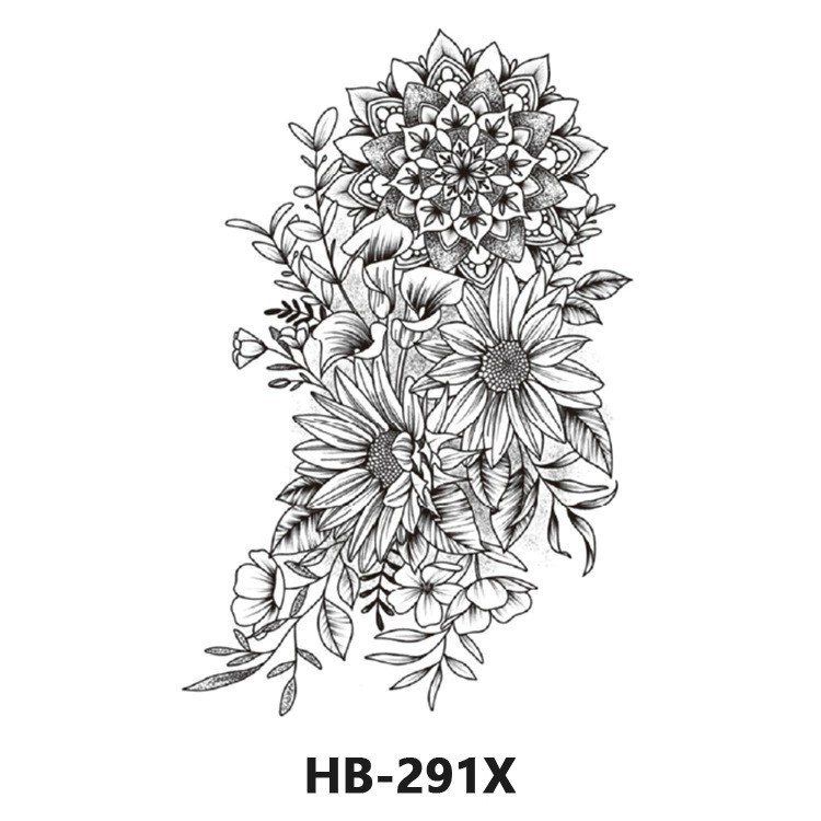 Nuevo color impermeable tatuaje calcomanía brazo medio brazo completo tatuaje pegatina fábrica directa al por mayor entrega tatuaje