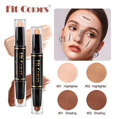 Fit Colors デュアルエンド ハイライト コンシーラー リペア スティック 立体ノーズ シャドウ ブライトニング 多機能リペア ペン