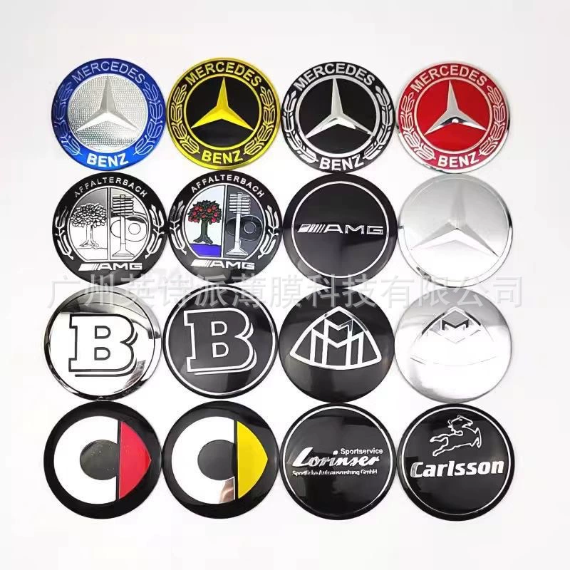 Подходит для автомобиля колпак колпачка модифицированной маркировки Mercedes логотип LOGO Золотая яблоня AMG Boboss 56mm