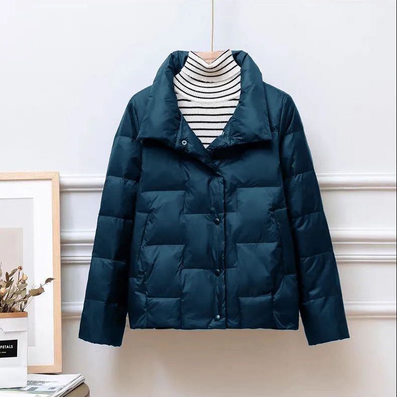 2026 Winter New Korean Style Loose Large Size Lightweight Stand-Up Collar down Cotton Jacket Casual Short Cotton Coat for Women 2026 Winter New Korean Style Loose Large Size Lightweight Stand-Up Collar down Cotton Jacket Casual Short Cotton Coat for Women