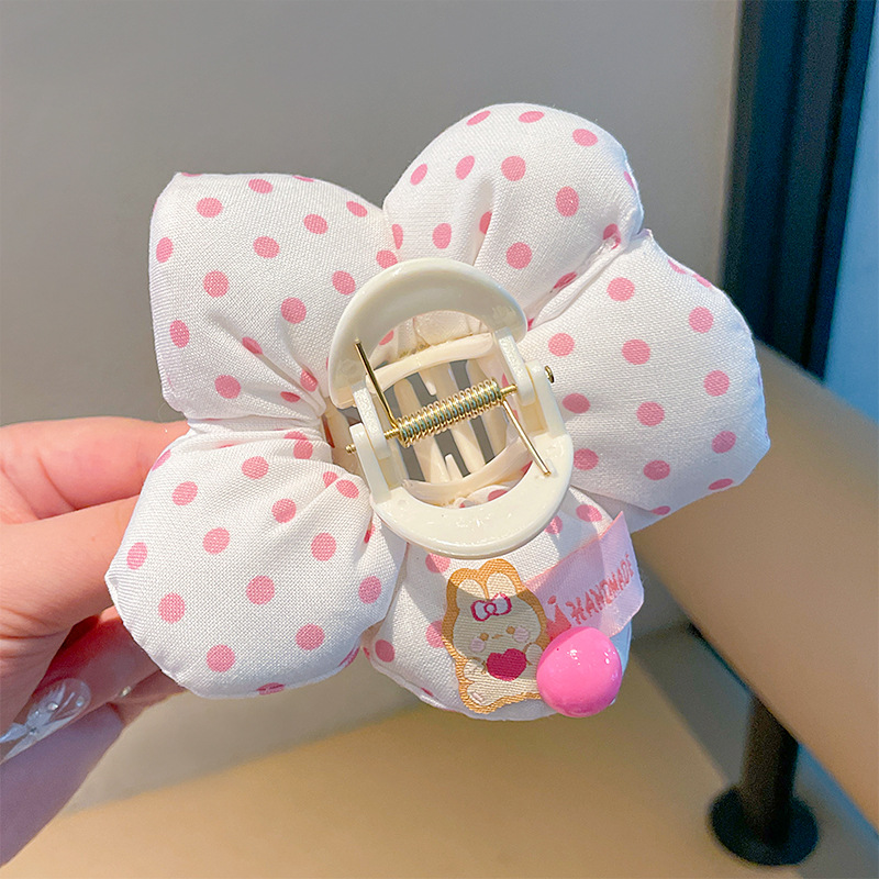 Mickey culo, lunares, flores, círculos para el cabello del intestino grueso, linda cabeza de bola, cabello de placa de dibujos animados, tocado de sentido avanzado, cuerda para la cabeza de felpa