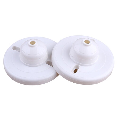 Round plastic hanging box 12cm bakelite high temperature resistant flat lamp base bottom box chandelier conversion box electrical engineering accessories