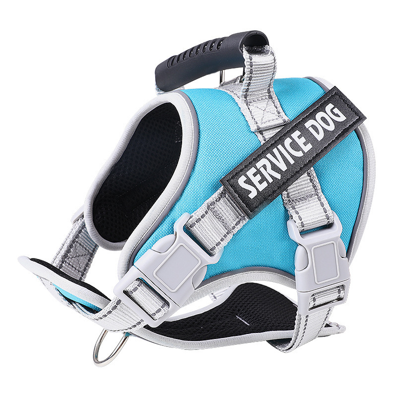 Directo de fábrica reflexivo mascota correa de pecho perro caminando cuerda grande perro a prueba de explosiones de perforación transpirable pecho en stock al por mayor