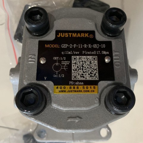 JUSTMARK油泵单级二齿轮式矿机用嘉华叶片泵
