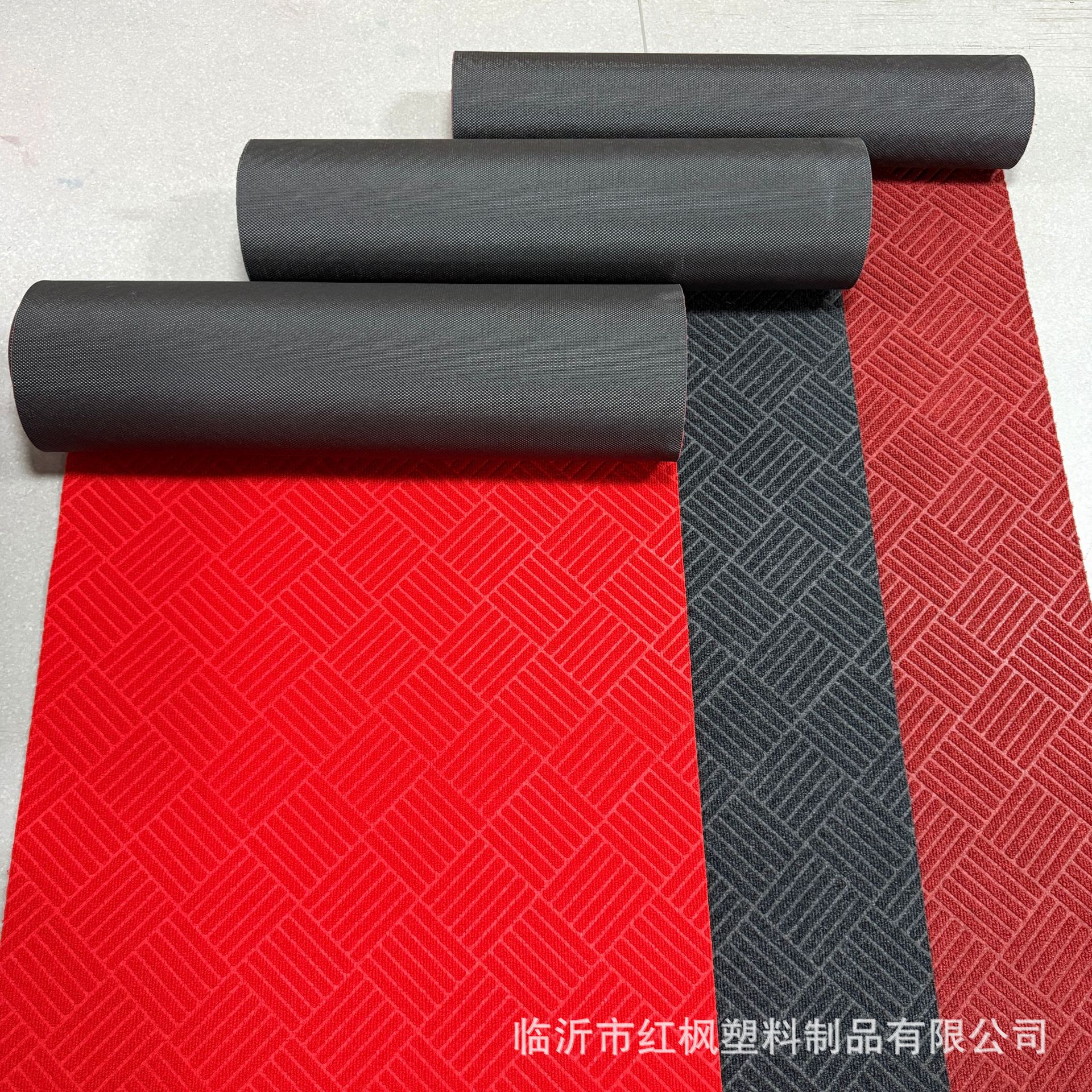 6+6卷材批发脚垫地垫酒店门口入户地毯走廊毯菱形纹刮泥防尘防滑