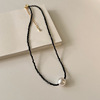 Quality organic agate small design necklace from pearl, advanced chain for key bag , high-quality style