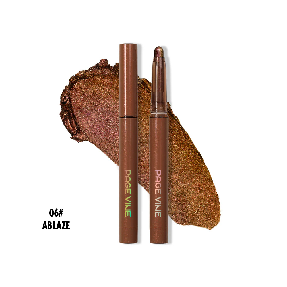Maquillaje PAGE VINE, Iluminador en Barra, Sombra de Ojos en Barra Amazon TK Aegyo-sal, Sombra de Ojos en Lápiz de 12 Colores, Sombra de Ojos de Gran Marca