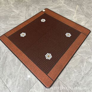 Tourmaline Heating Mattress High Temperature Sweat Steaming Hot Compress Mat Hexagonal Color Tourmaline Double Mattress