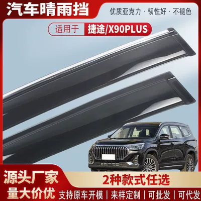 Suitable for Jietu X90Plus Rain Shield Acrylic Car Rain Eyebrow Rain Shield Exterior Modification Accessories to Cover Rain (Rain shield)