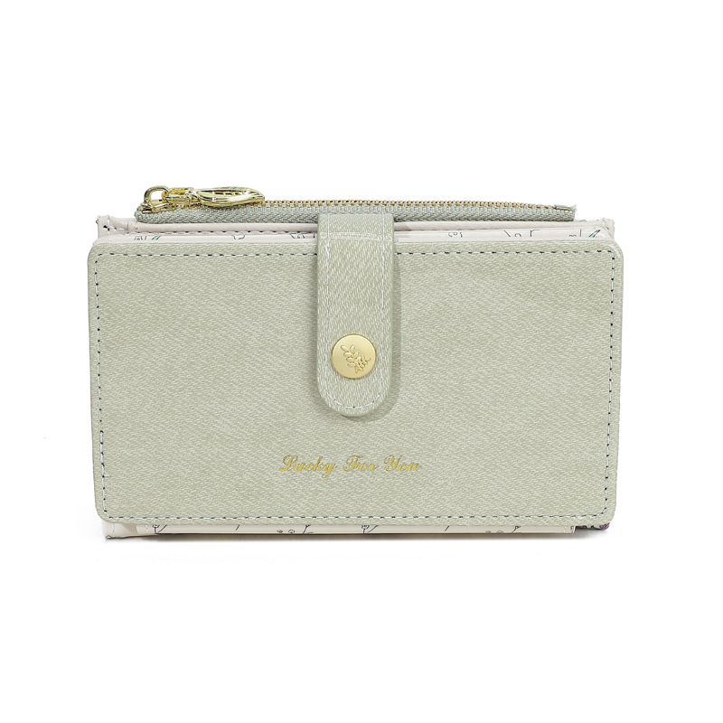 Promoción de tres capas de cremallera bolsa de cambio pu multi tarjeta bolsa de tarjeta en una gran capacidad de billetera larga personalizada