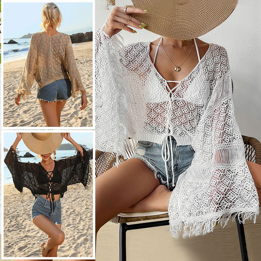 Imitation Cotton, Polyester Fabric Type Women's Solid Color Simple Style Classic Style Cover Ups