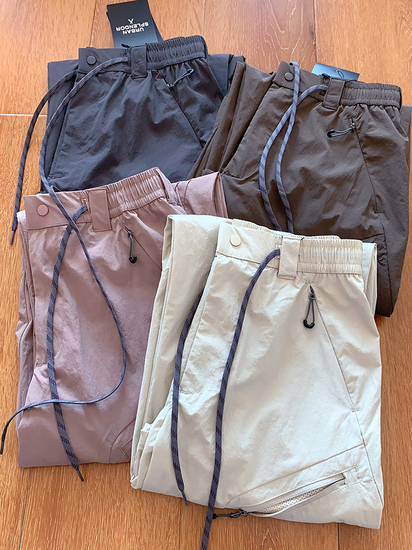 Factory Order Outdoor Functional Retro Loose Scimitar Pants Multi-Pocket Cargo Long Pants Casual Pants for Men and Women