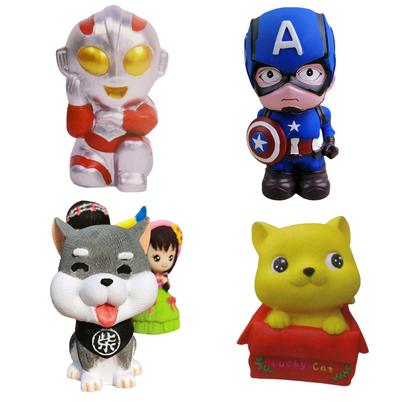 DIY涂色 摔不破石膏搪胶娃娃 儿童涂鸦画画存钱罐 玩具礼物现货|ms