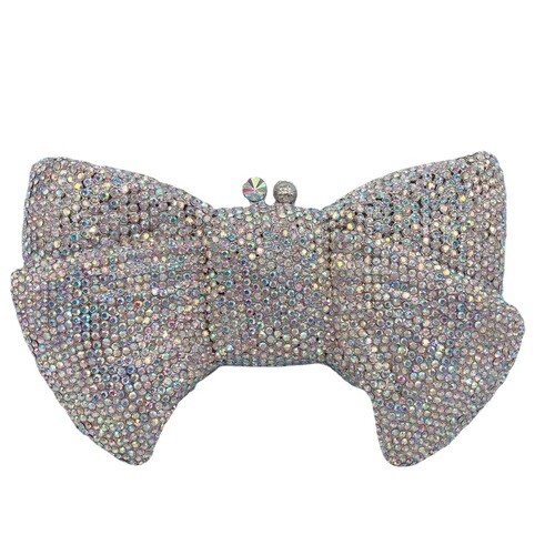  new cross-border bow diamond dinner bag foreign trade banquet full diamond clutch bag small cosmetic bag women's bag