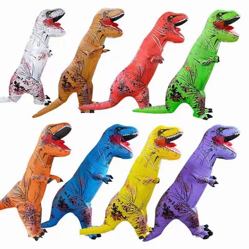 Cross-border Halloween Funny Toys Dinosaur Clothes Party Supplies Inflatable Doll Costume Tyrannosaurus Rex Inflatable Costume