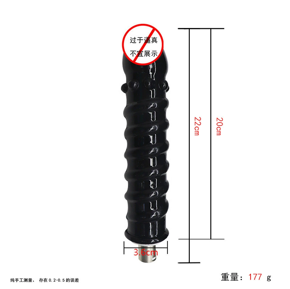 Телescopic cannon accessory — прозрачные кристалльные головки, трехконтактное соединение, 20–35 см