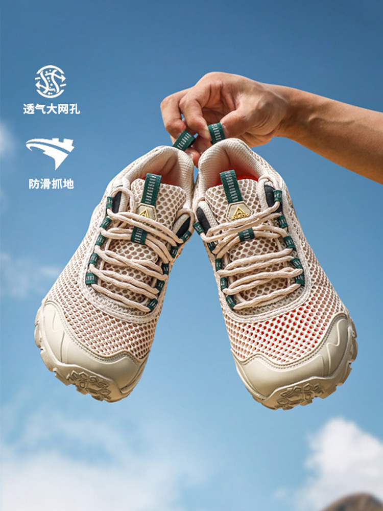 Summer breathable thin mesh non-slip sneakers outside climbing for…