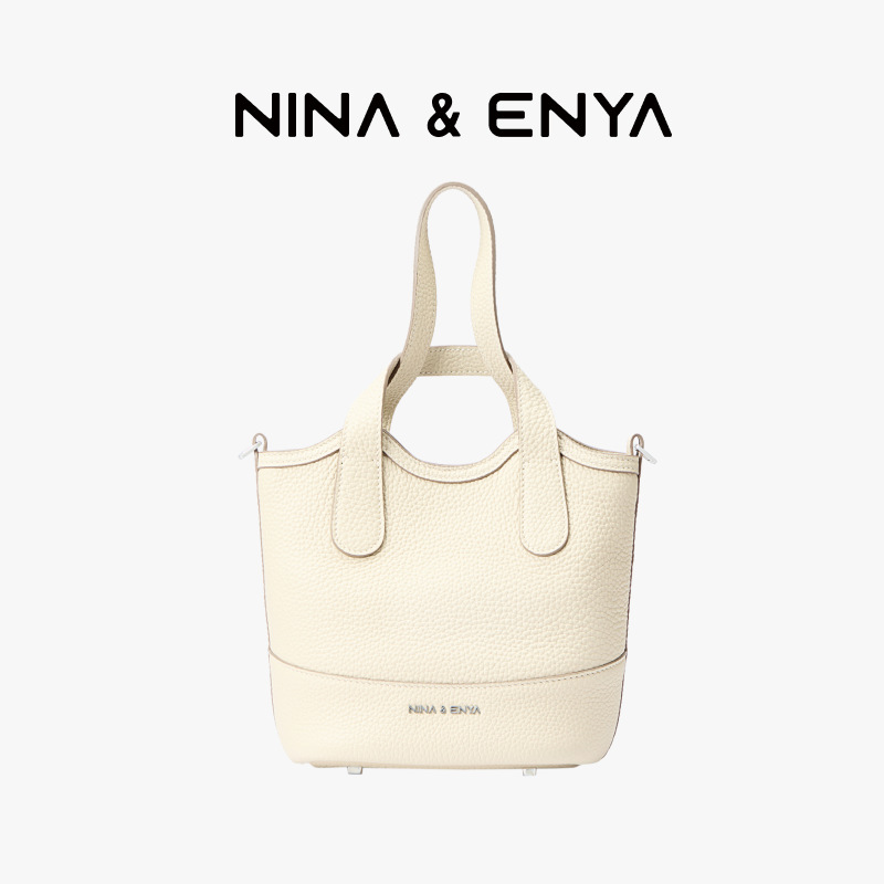 【朱珠と同じスタイル】NINA ENYA/ニーナエンヤ バスケットバッグ ミディアム ベジタブルバスケットバッグ クロスボディバッグ 本革 レディース|undefined