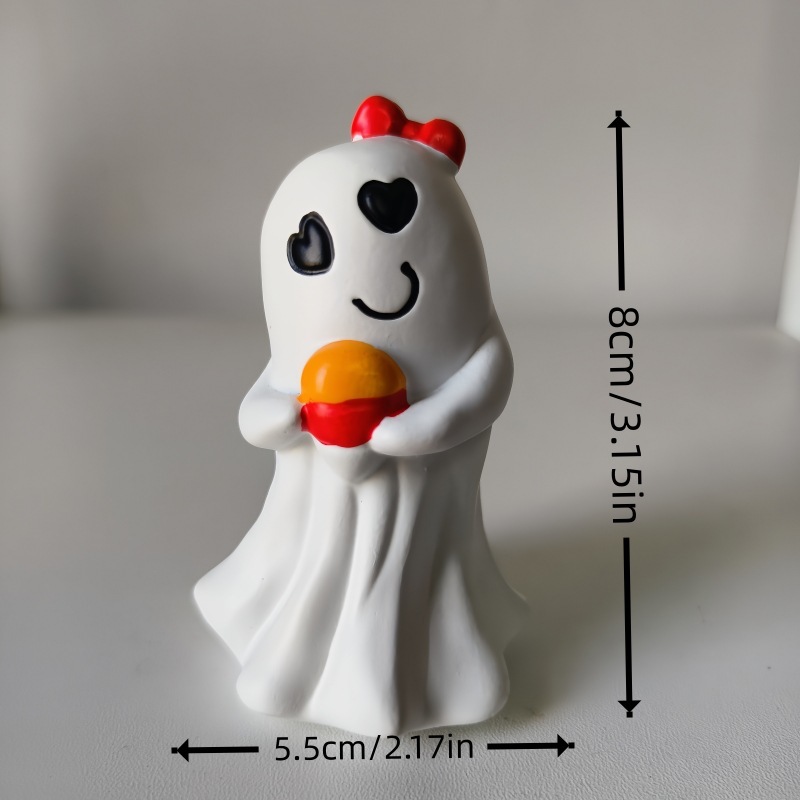 クロスボーダー新製品ハロウィンかわいいゴースト装飾品樹脂工芸品ゴーストキャンディー家の装飾装飾品|undefined