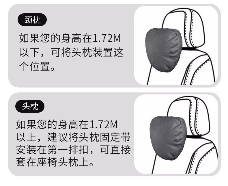Suitable for Car Headrest New A3/A4L/A5/A6L/A7/Q2L/Q3/Q5L/Q7 Seat Neck Pillow Waist