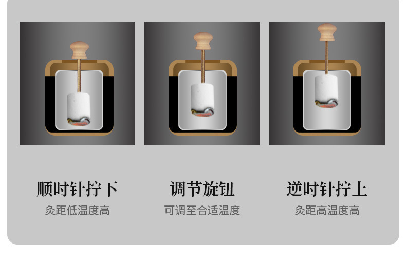 Smokeless Moxa Jar Handheld Moxibustion Box Portable Wooden Ai Jiu Tool with Strap for Home Warming Care preparation
