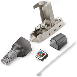 Factory direct Super Six categories seven categories eight shielding 6A network connector 7 categories 8 tool-free crimping free Crystal Head