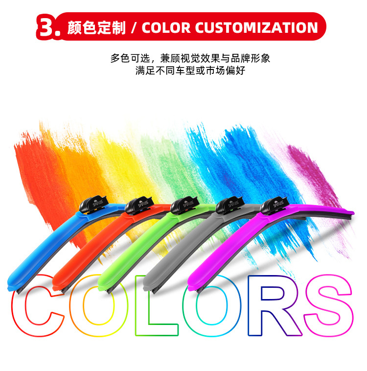 Cross-Border Supply of Silent Water Spray Wipers, Multifunctional Wipers, Original Matching Water Pipes, Suitable for 99% of Vehicle Models