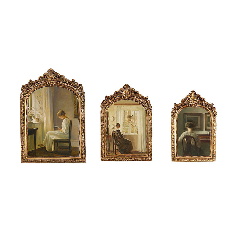 European-style retro classical resin photo frame home soft decoration pendant photo frame artistic light luxury relief picture frame ornaments